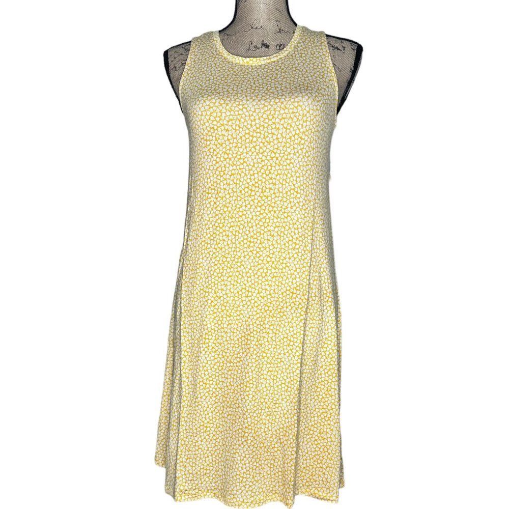 Yellow Women's Dress Extra Small Sleeveless Round Neck Summer Dress NWT